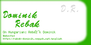 dominik rebak business card